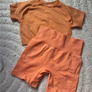 Vibrant Orange Workout Set